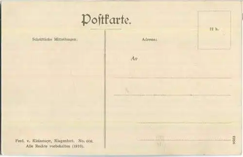 Kaiserin Elisabeth Glocknerstrasse - Serpentinen über Heiligenblut - AK ca. 1910 - Verlag Ferd. von Kleinmayr Klagenfurt