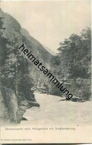 Heiligenblut - Jungfernsprung - AK ca. 1910 - Verlag W. Hofmann Lienz