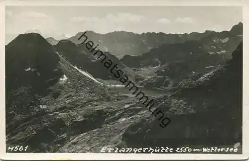 Erlanger Hütte - Wettersee - Foto-AK - Verlag Much Heiss Innsbruck