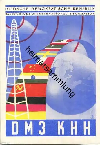QSL - QTH - Funkkarte - DM3KHH - Kollektivstation der GST DDR 1959