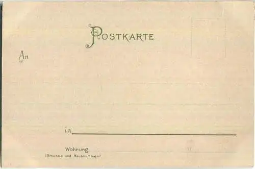 Alfred Mailick - Jagd - Künstleransichtskarte ca. 1900 - Verlag O. Schleich Dresden