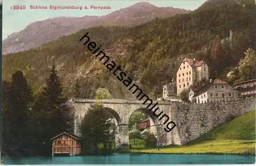 Schloss Sigmundsburg - Fernpass - AK ca. 1910 - Verlag Photoglob Co Zürich
