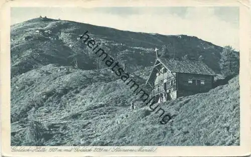 Goldeck Hütte mit Goldeck - Steinerne Mandl - Verlag Franz Knollmüller - gel. 1925