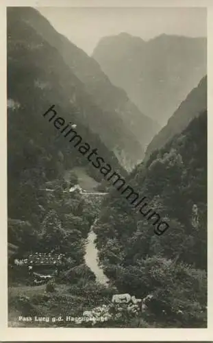 Pass Lueg 1931 - Hagengebirge - Foto-AK - Verlag C. Jurischek Salzburg