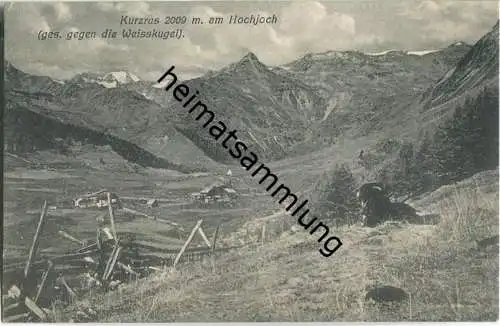 Kurzras - Weisskugel - AK ca. 1910 - Verlag I. G. Thöni Curat