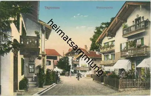 Tegernsee - Strassenansicht - AK ca. 1910 - Verlag B. Lehrburger Nürnberg