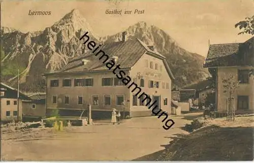 Lermoos - Gasthof zur Post - AK ca. 1910 - Verlag Hermann Just München