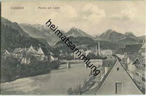 Füssen - Lech - AK ca. 1910 - Verlag M. Kurth Füssen