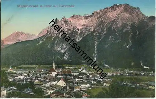 Mittenwald - Karwendel - AK ca. 1910 - Verlag A. Irl Mittenwald