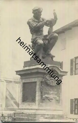 Mittenwald - Denkmal M. Klotz - Foto-Ansichtskarte ca. 1910 - Verlag A. Irl Mittenwald