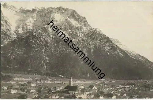 Mittenwald - Gesamtansicht - Foto-Ansichtskarte ca. 1910 - Verlag A. Irl Mittenwald
