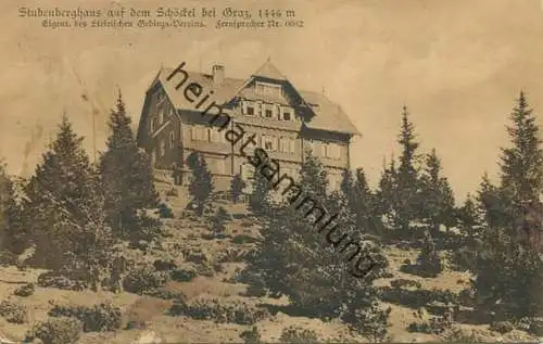 Stubenberghaus - Schöckel 1915 - gel.