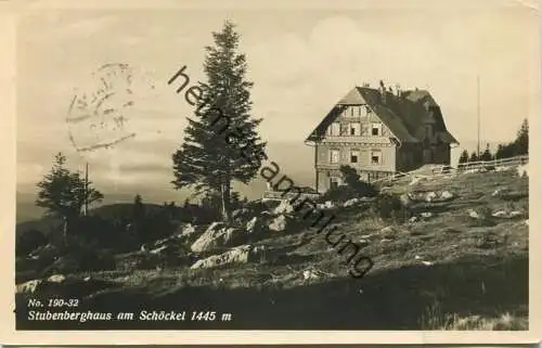 Stubenberghaus - Schöckel - Foto-AK - Verlag K. Giantschnigg Graz gel. 1942