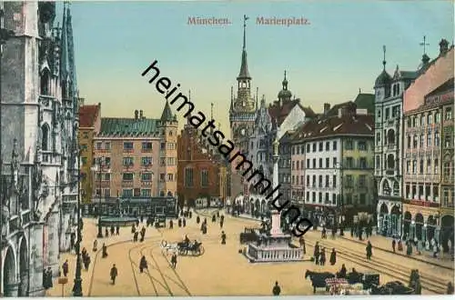 München - Marienplatz - AK ca. 1910 - ohne Verlagsangabe