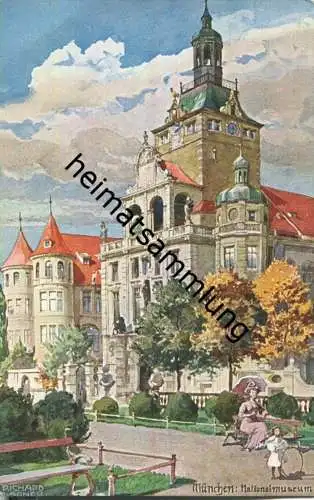 München - Nationalmuseum - AK ca. 1910 - signiert Richard Wagner