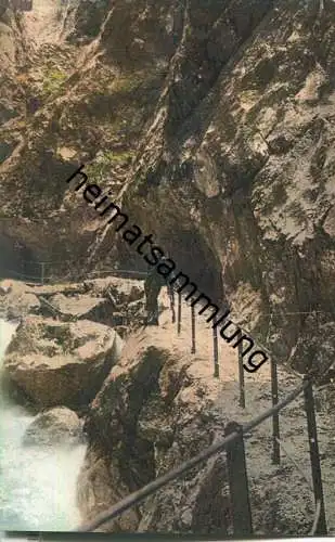 Höllentalklamm bei Garmisch - AK ca. 1910 - Verlag Franz Hayer München