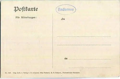 Höllentalklamm bei Garmisch-Partenkirchen - AK ca. 1910 - Verlag B. Johannes Garmisch-Partenkirchen