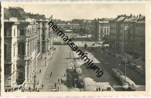 Wien - Schwarzenbergplatz - Strassenbahn - Foto-AK 30er Jahre - Verlag Postkartenindustrie Wien
