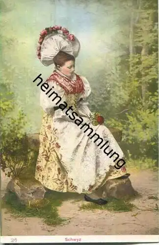 Schweizer Tracht - Schwyz - Edition Burgy Lausanne