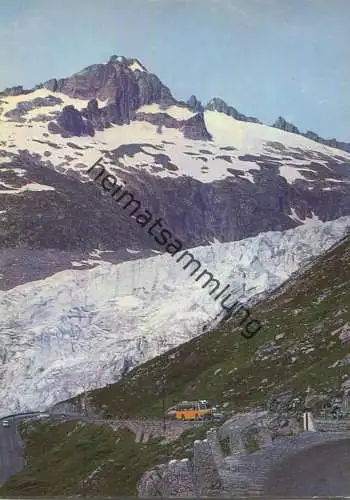 Le glacier du Rhone - Postauto - AK Grossformat - Edition Airoffset S.A. Lausanne
