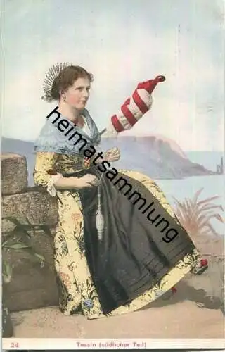 Schweizer Tracht - Tessin (südlicher Teil) - Edition Burgy Lausanne