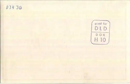 QSL - QTH - Funkkarte - DL1OF - Göttingen - 1958