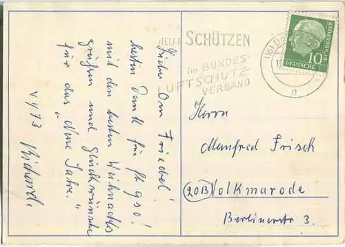 QSL - QTH - Funkkarte - DL3EW - Darmstadt  - 1958