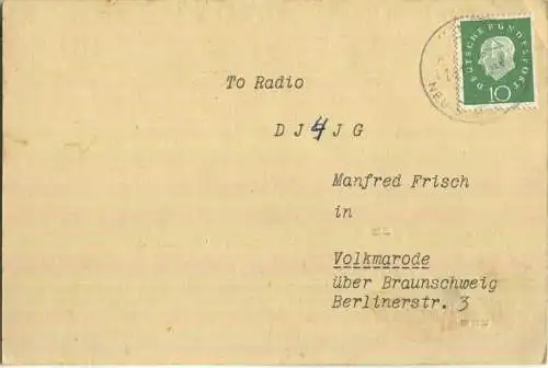 QSL - QTH - Funkkarte - DJ5LK - Ay an der Iller - 1959