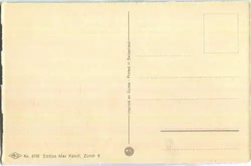 Vermenschlichte Katzen - Kegelbahn  - No. 4735 Edition Max Künzli Zürich 6