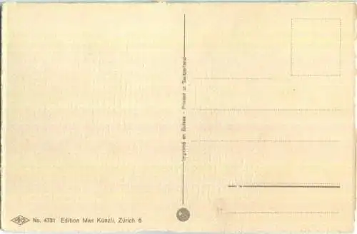 Vermenschlichte Katzen - Kinderstube  - No. 4731 Edition Max Künzli Zürich 6