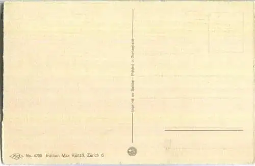 Vermenschlichte Katzen - Kaminfeger - Schornsteinfeger - No. 4700 Edition Max Künzli Zürich 6