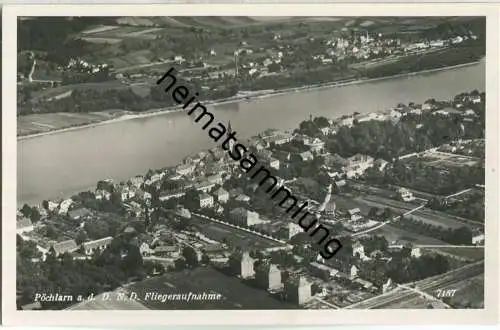 Pöchlarn an der Donau - Fliegeraufnahme - Foto-AK - Verlag Donauland Wien