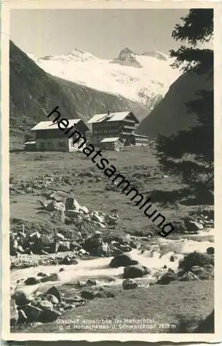 Gasthaus Alpenrose im Habachtal - Foto-Ansichtskarte - Verlag C. Jurischek Salzburg