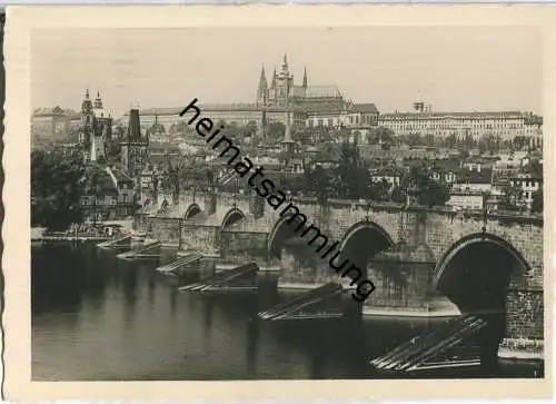 Prag - Karlsbrücke - Foto-AK Grossformat - Verlag Z. Broz Prag-Nusl