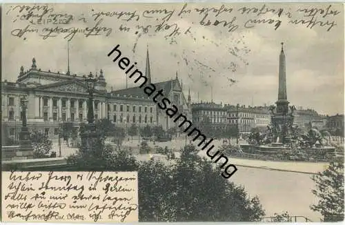 Leipzig - Augustusplatz - Verlag Dr. Trenkler Co. Leipzig