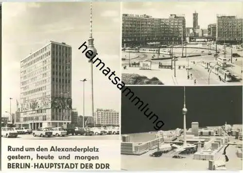 Berlin - Alexanderplatz - gestern heute und morgen - Verlag H. Sander Berlin 60er Jahre