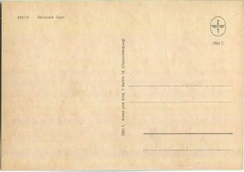 Berlin - Deutsche Oper - Nacht - Verlag Kunst und Bild Berlin