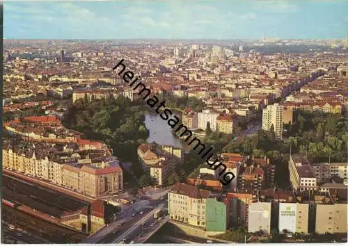Berlin - Blick vom Fernsehturm auf den Lietzensee und City - Andres + Co. Verlag Berlin