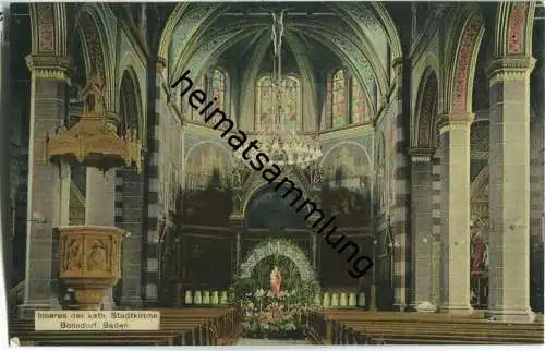 Bonndorf - Inneres der katholischen Stadtkirche - Verlag Gebr. Ebner Oberkirch