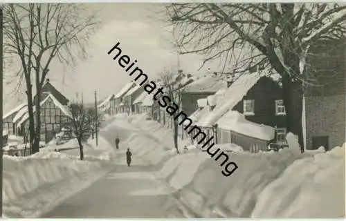 Benneckenstein - Bergstrasse - Foto-AK - Verlag E. Riehn Wernigerode