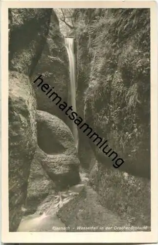 Eisenach - Wasserfall in der Drachenschlucht - Foto-Ansichtskarte - Verlag Schöning & Co. Lübeck