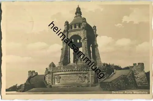 Denkmal Porta Westfalica - Foto-AK - Verlag Fr. Schmidt Porta