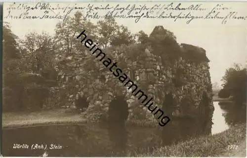 Wörlitz - Stein - Foto-AK - Verlag Gustav Horn Wörlitz