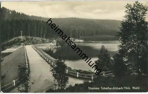 Stausee Scheibe-Alsbach - Foto-Ansichtskarte - Verlag Franz Landgraf Zwickau