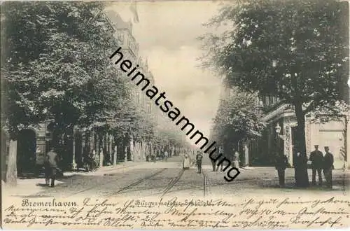 Bremerhaven - Bürgermeister Smidstrasse - Verlag J. Hinrichs Geestemünde