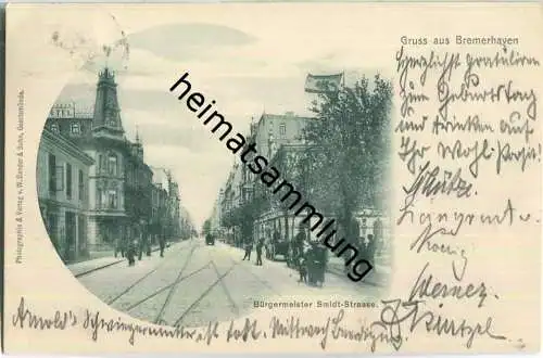 Bremerhaven - Bürgermeister Smidstrasse - Verlag W. Sander & Sohn Geestemünde