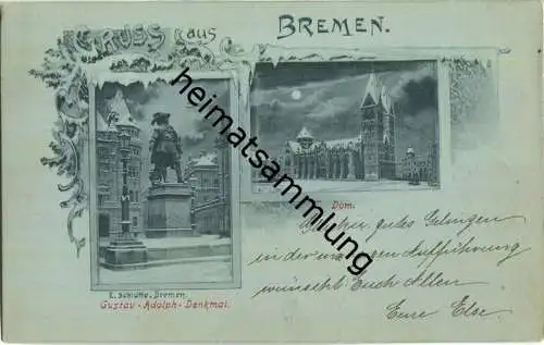 Bremen - Gustav-Adolph-Denkmal - signiert L. Schlotte Bremen