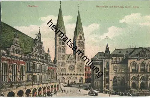 Bremen - Marktplatz - Verlag Hermann Ch. Büring Oldenburg