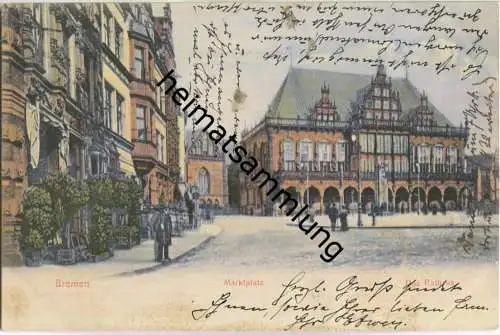 Bremen - Marktplatz - Verlag Alb. Rosenthal Bremen