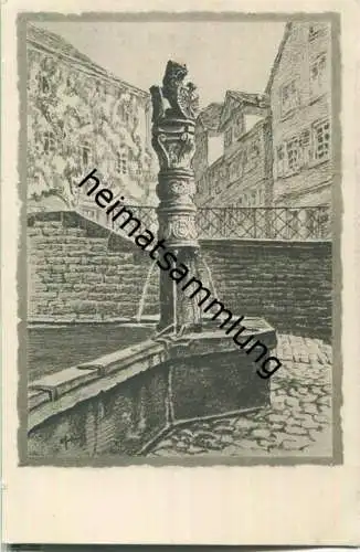 Alt-Wimpfen am Neckar - Löwenbrunnen - Verlag Gerling & Erbes Darmstadt 1926